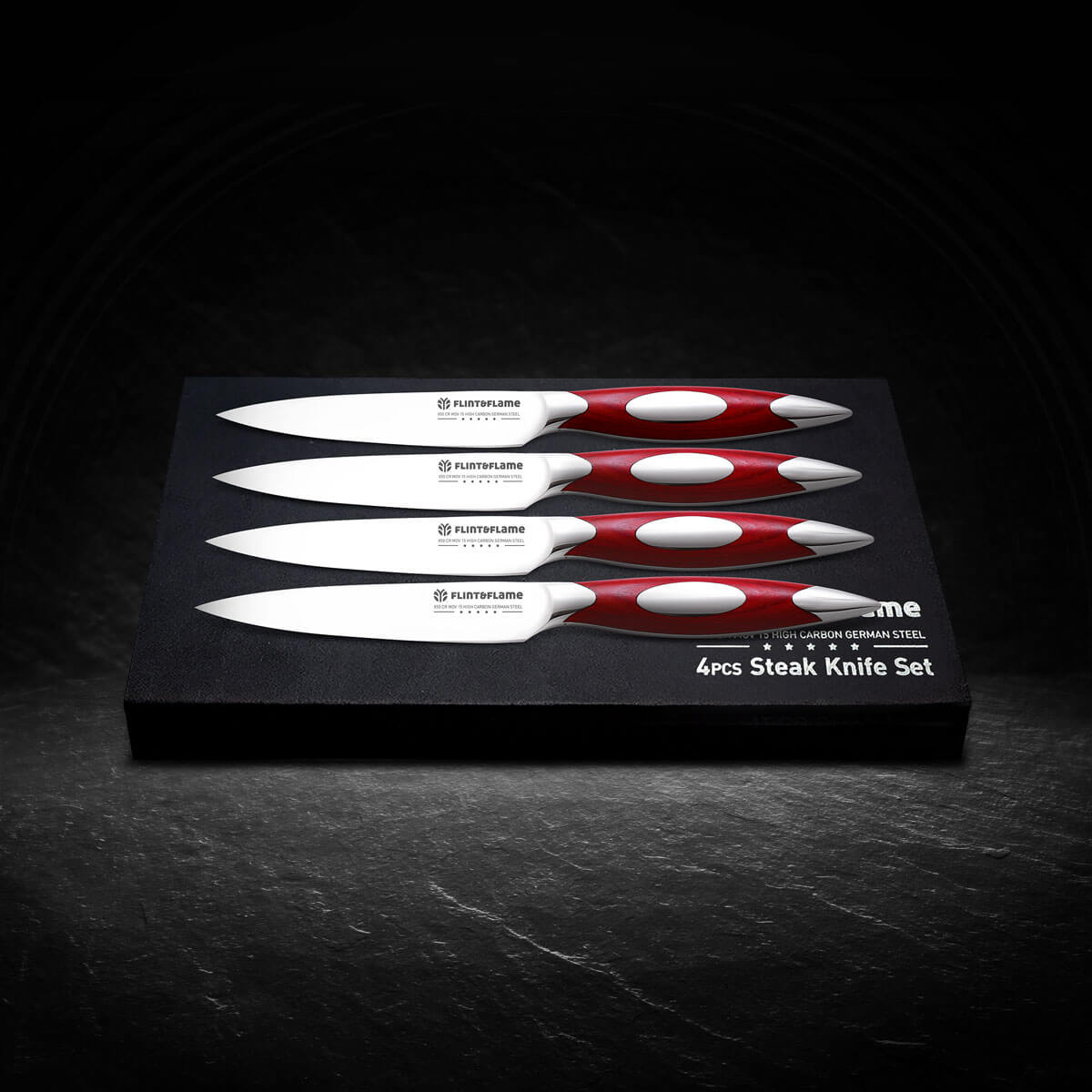 Flint & Flame 4 Piece Steak Knife Set Flint and Flame