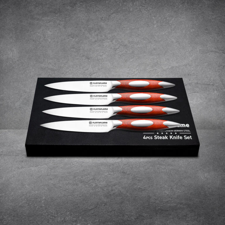Flint & Flame 4 Piece Steak Knife Set Flint and Flame
