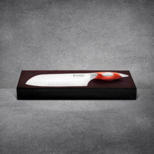 Flint & Flame 8" Santoku Knife with Wooden Box