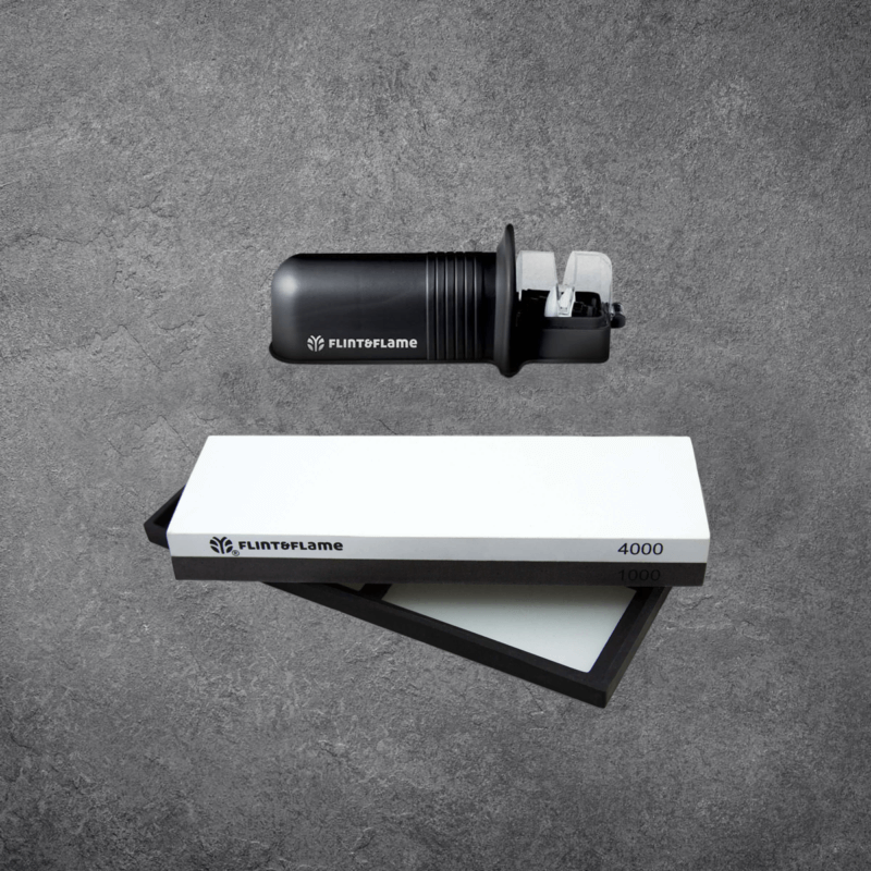 Knife Sharpening Kit - Whetstone & Handheld Sharpener