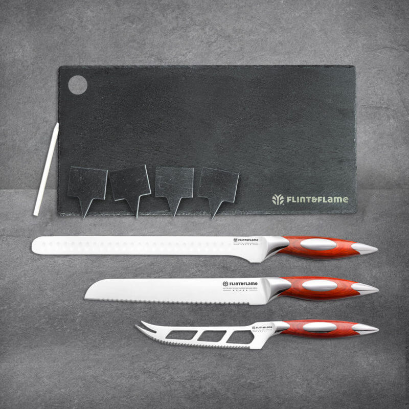 Flint & Flame Ploughman's Knife Set