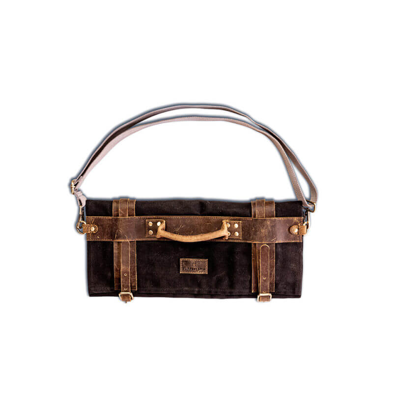Pro Series Waxed Canvas & Leather Knife Wrap