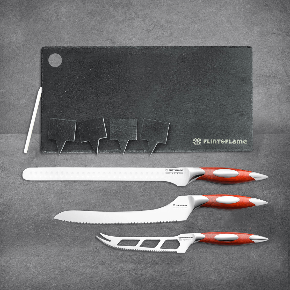 Flint & Flame Ploughman’s Knife Set Flint and Flame