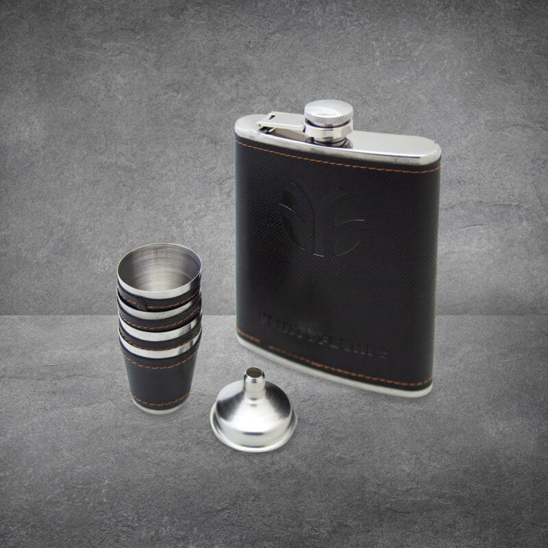 Flint and Flame Hip Flask