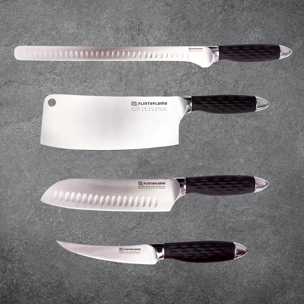 Flint & Flame BBQ Knife Set