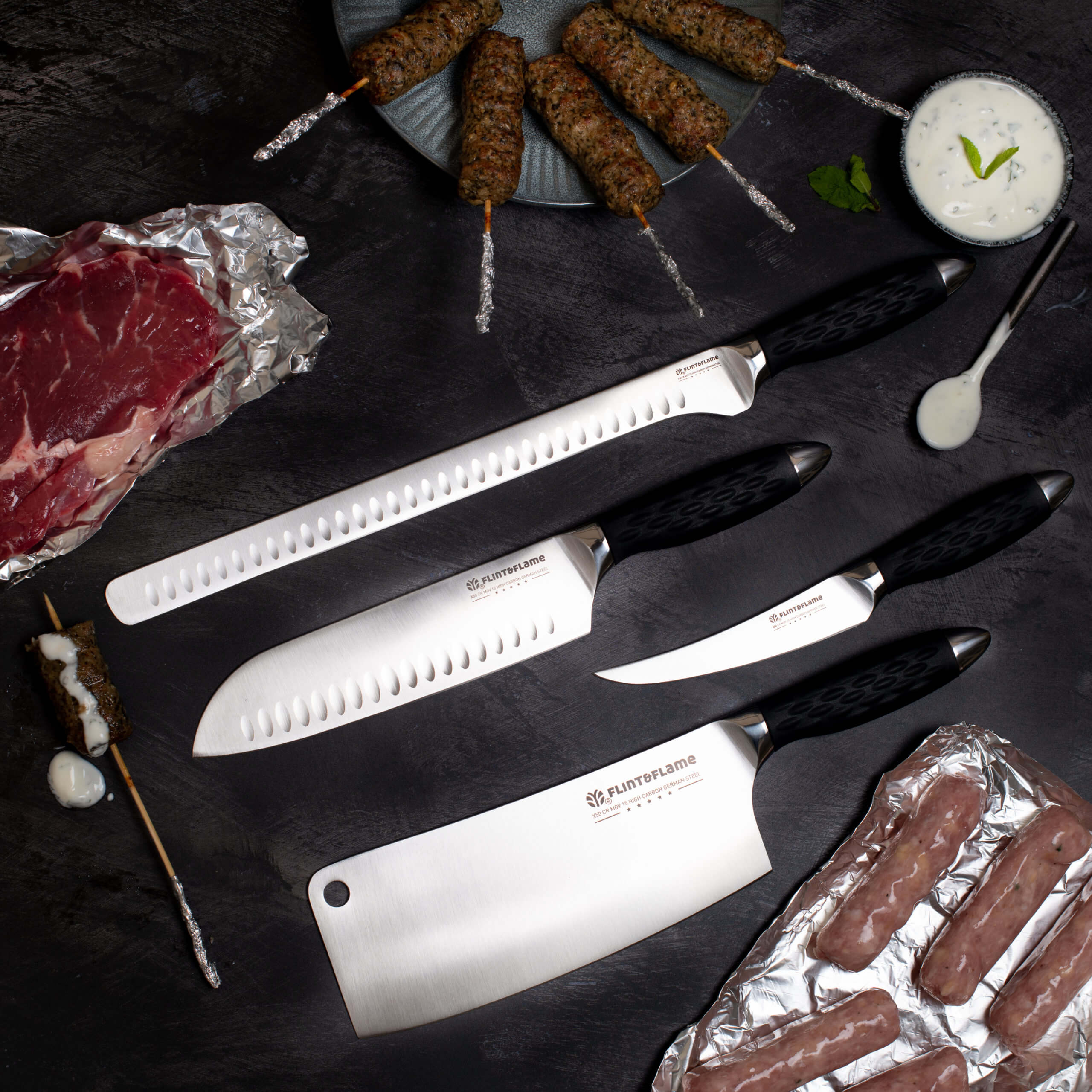 Flint & Flame BBQ Knife Set - Flint and FlameFlint and Flame