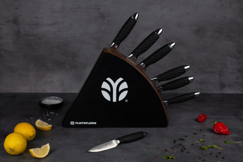 Pro Series 7 Piece Set with Black Fin Knife Block