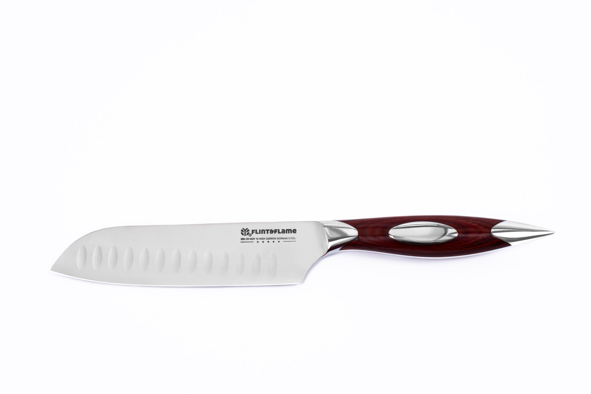 Flint & Flame 5″ Santoku Flint and Flame