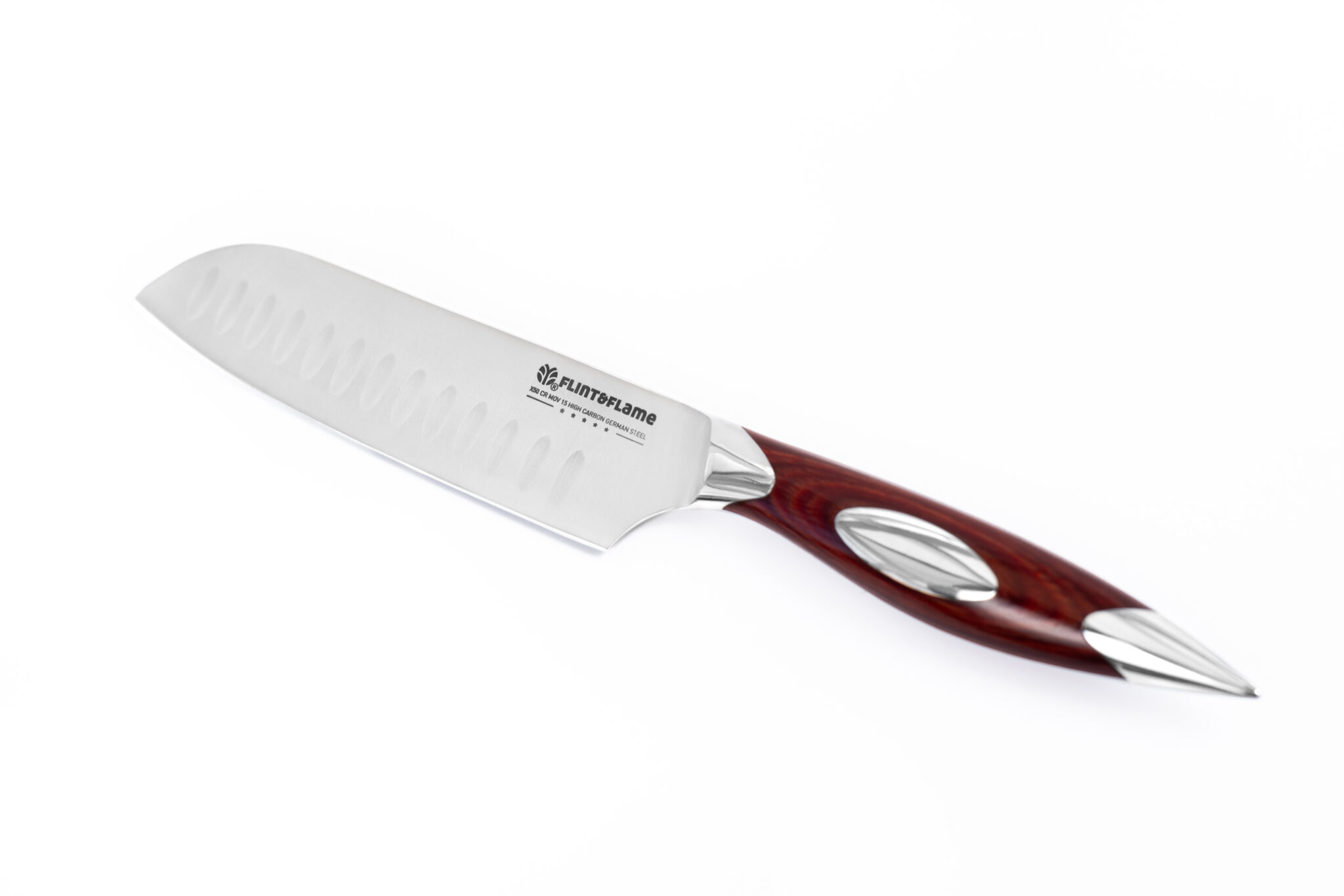 Flint & Flame 5″ Santoku Flint and Flame