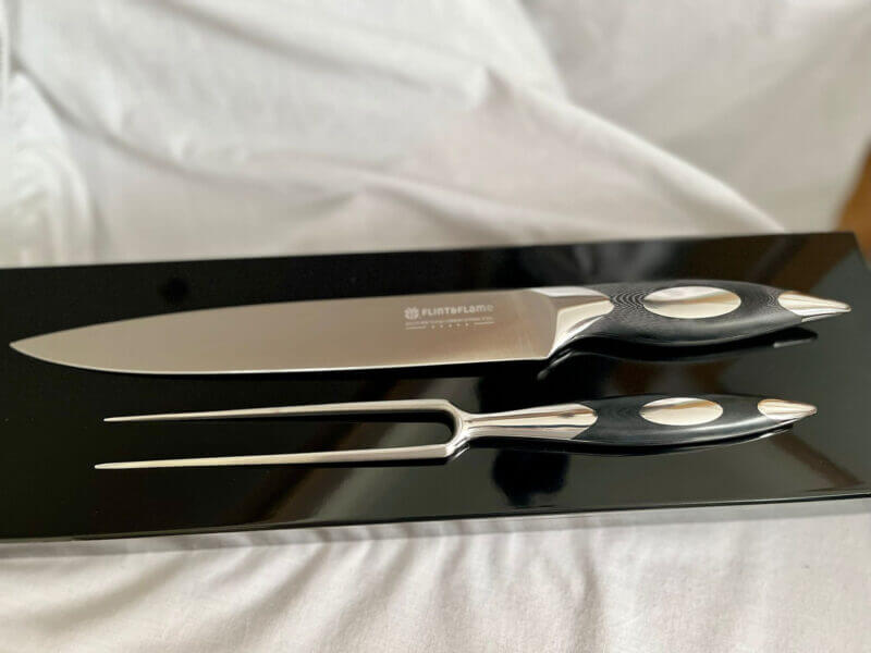 2 Piece Carving Set with Black Handle