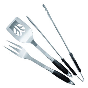 Flint & Flame 3 Piece BBQ Tool Set