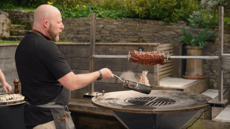 Electric Rotisserie for Plancha Outdoor Cooking System - Image 3