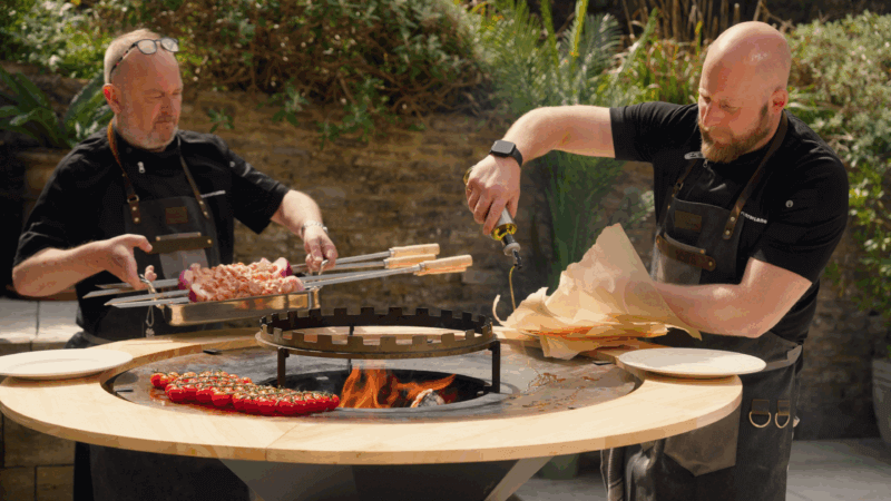 Skewer Ring & Skewers for Plancha Outdoor Cooking System - Image 3