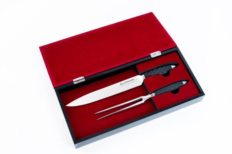 Pro Series Carving Set in Black Piano Wood Box - Available to Pre-Order Delivery Week Commencing the 16th November