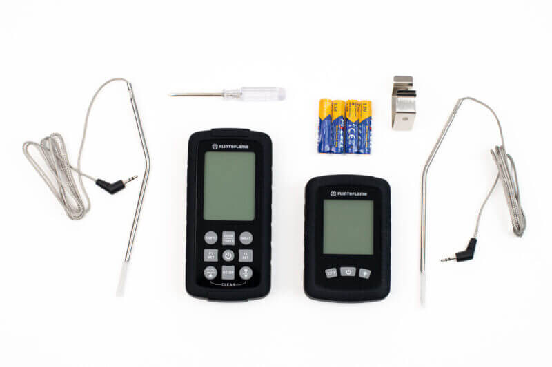 Flint & Flame Dual-Probe Wireless Meat Thermometer with Receiver